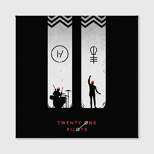 Картина квадратная Twenty One Pilots: Lines / 3D-принт – фото 2