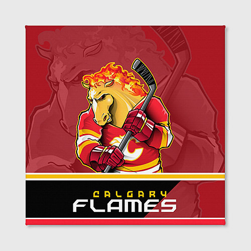 Картина квадратная Calgary Flames / 3D-принт – фото 2