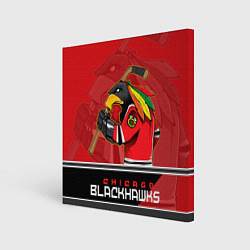 Холст квадратный Chicago Blackhawks, цвет: 3D-принт