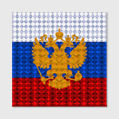 Картина квадратная Россия: полигоны / 3D-принт – фото 2