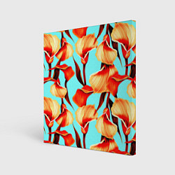 Холст квадратный Summer Flowers, цвет: 3D-принт