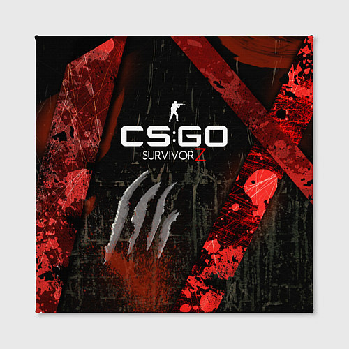 Картина квадратная CS:GO Survivor Z Style / 3D-принт – фото 2