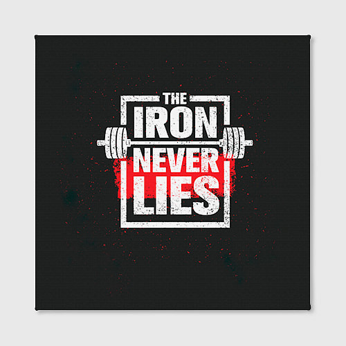 Картина квадратная The iron never lies / 3D-принт – фото 2