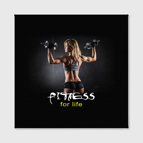 Картина квадратная Fitness for life / 3D-принт – фото 2
