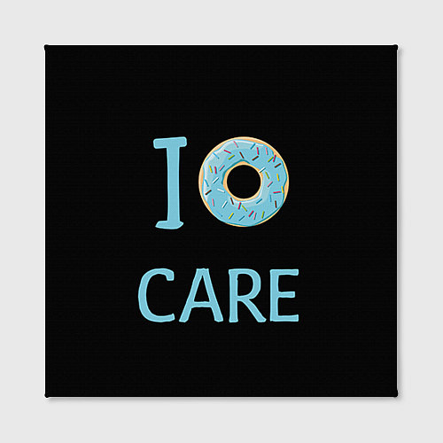 Картина квадратная I Donut care / 3D-принт – фото 2