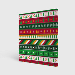 Холст квадратный Pat36, цвет: 3D-принт