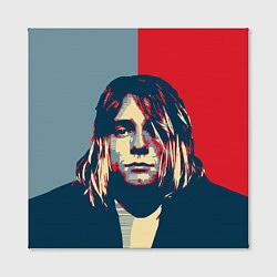 Холст квадратный Kurt Cobain, цвет: 3D-принт — фото 2