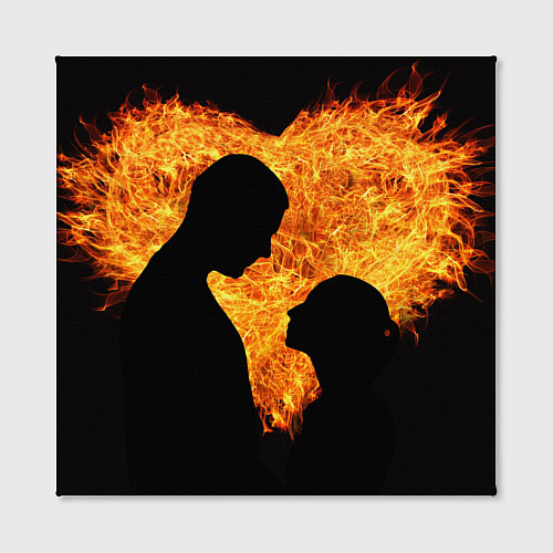 Картина квадратная Огненная любовь / 3D-принт – фото 2