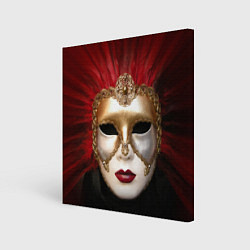 Холст квадратный Венецианская маска, цвет: 3D-принт