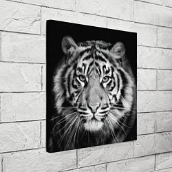 Холст квадратный Мордочка тигра, цвет: 3D-принт — фото 2