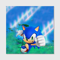 Холст квадратный Sonic Boom, цвет: 3D-принт — фото 2