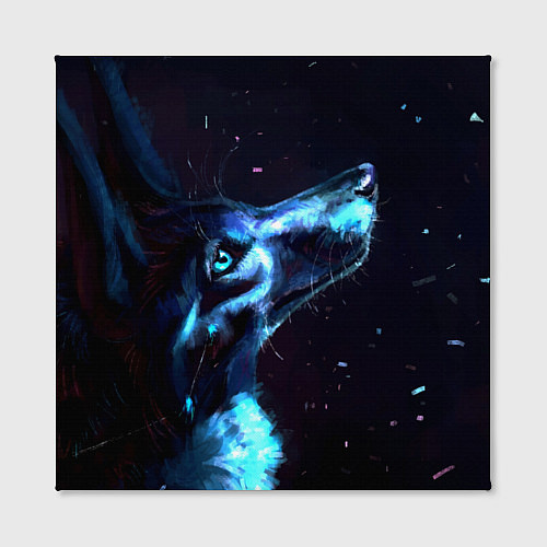 Картина квадратная Лунный волк / 3D-принт – фото 2