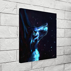 Холст квадратный Лунный волк, цвет: 3D-принт — фото 2