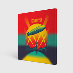 Холст квадратный Led Zeppelin: Hindenburg, цвет: 3D-принт
