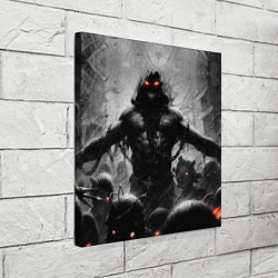 Холст квадратный Disturbed: Demon Rage, цвет: 3D-принт — фото 2