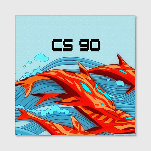 Картина квадратная CS GO: AR Style / 3D-принт – фото 2