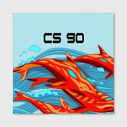 Холст квадратный CS GO: AR Style, цвет: 3D-принт — фото 2