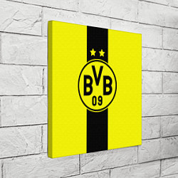 Холст квадратный BVB FC: Yellow line, цвет: 3D-принт — фото 2