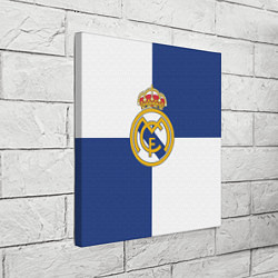 Холст квадратный Real Madrid: Blue style, цвет: 3D-принт — фото 2