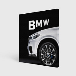 Холст квадратный BMW: White Style, цвет: 3D-принт