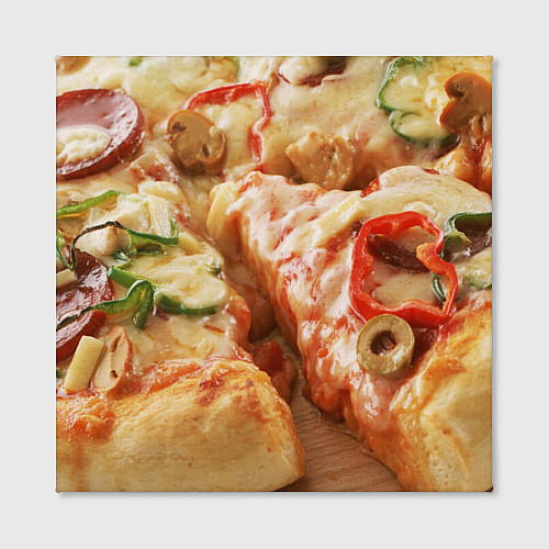Картина квадратная Пицца 2 / 3D-принт – фото 2