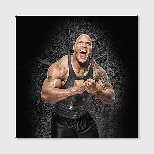 Картина квадратная Dwayne Johnson / 3D-принт – фото 2