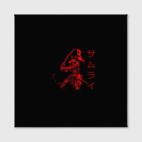 Картина квадратная Японские иероглифы - самурай / 3D-принт – фото 2