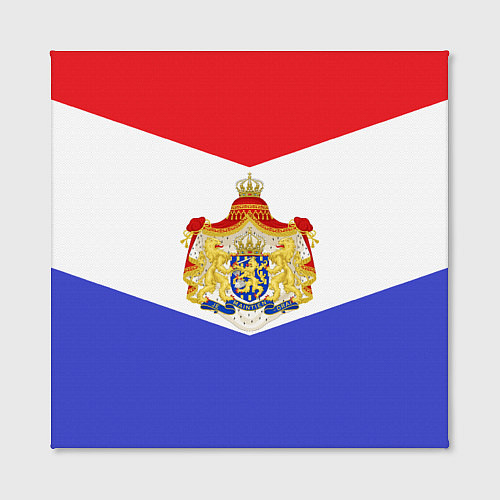 Картина квадратная Флаг и герб Голландии / 3D-принт – фото 2