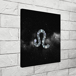 Холст квадратный Космический Лев, цвет: 3D-принт — фото 2