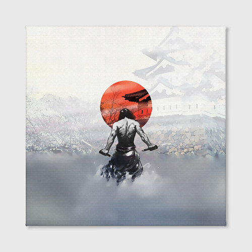 Картина квадратная Японский самурай / 3D-принт – фото 2