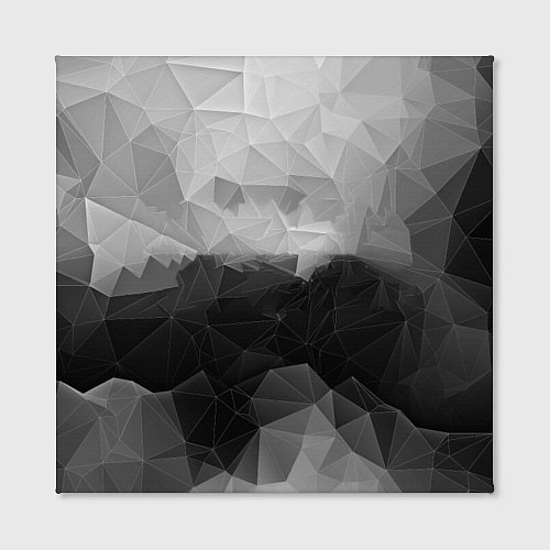 Картина квадратная Polygon gray / 3D-принт – фото 2