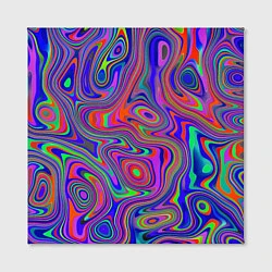 Холст квадратный Цветная текстура 5, цвет: 3D-принт — фото 2