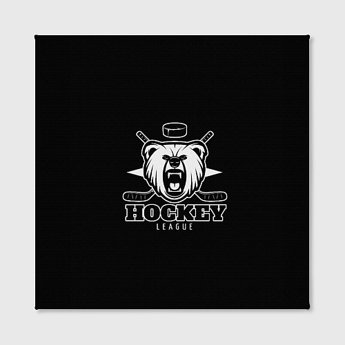 Картина квадратная Bear hockey / 3D-принт – фото 2