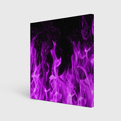 Холст квадратный Фиолетовый огонь, цвет: 3D-принт