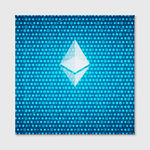 Картина квадратная Blue Ethereum / 3D-принт – фото 2