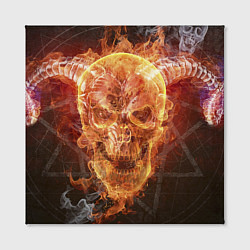 Холст квадратный Дьявол, цвет: 3D-принт — фото 2