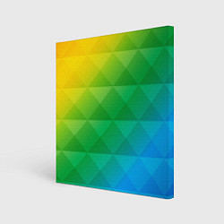 Холст квадратный Colored wall, цвет: 3D-принт