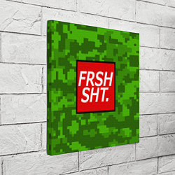 Холст квадратный FRSH SH*T, цвет: 3D-принт — фото 2