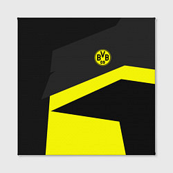 Холст квадратный FC Borussia: Sport Geometry, цвет: 3D-принт — фото 2