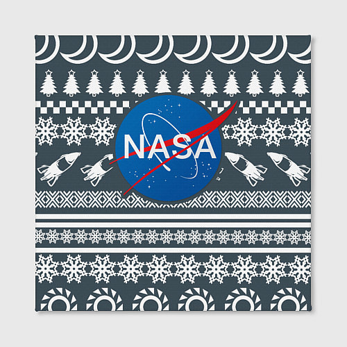 Картина квадратная NASA: New Year / 3D-принт – фото 2