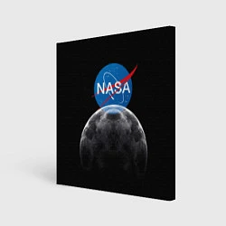 Холст квадратный NASA: Moon Rise, цвет: 3D-принт
