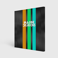 Холст квадратный Imagine Dragons: Evolve Lines, цвет: 3D-принт