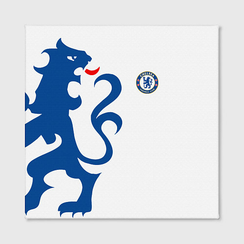 Картина квадратная FC Chelsea: White Lion / 3D-принт – фото 2