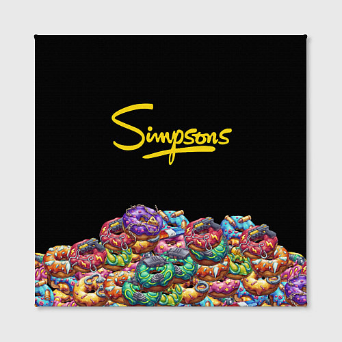 Картина квадратная Simpsons Donuts / 3D-принт – фото 2