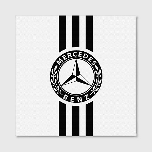 Картина квадратная Mercedes-Benz White / 3D-принт – фото 2