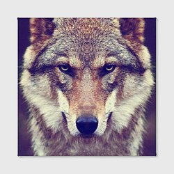 Холст квадратный Angry Wolf, цвет: 3D-принт — фото 2