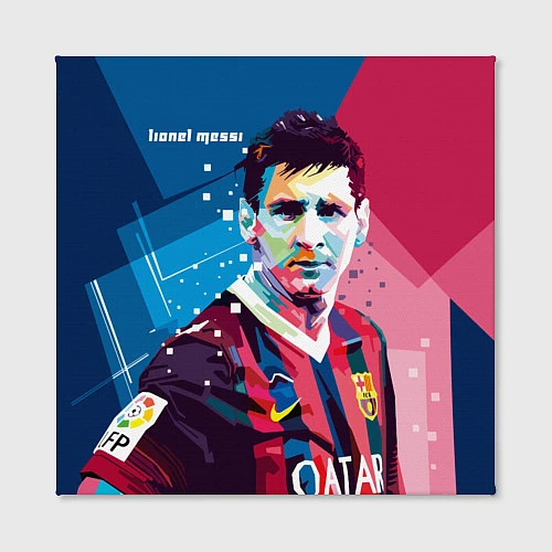 Картина квадратная Lionel Messi / 3D-принт – фото 2