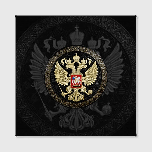Картина квадратная Золотой Герб России / 3D-принт – фото 2