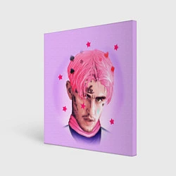 Картина квадратная Lil Peep: Pink Edition