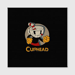 Холст квадратный Cuphead: Mugman, цвет: 3D-принт — фото 2